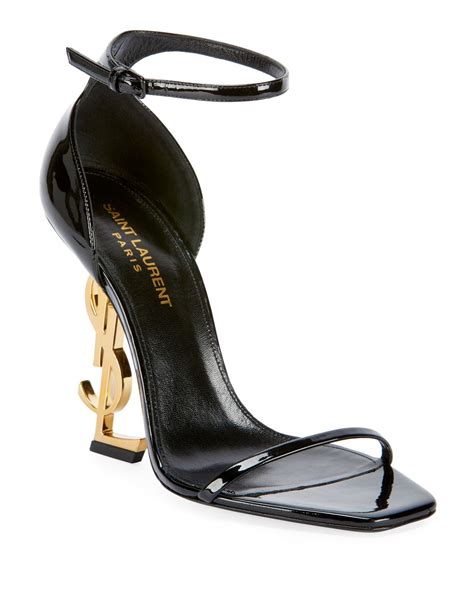 YSL Yves Saint Laurent Kelly sandal. 9 (39). Old Gold 